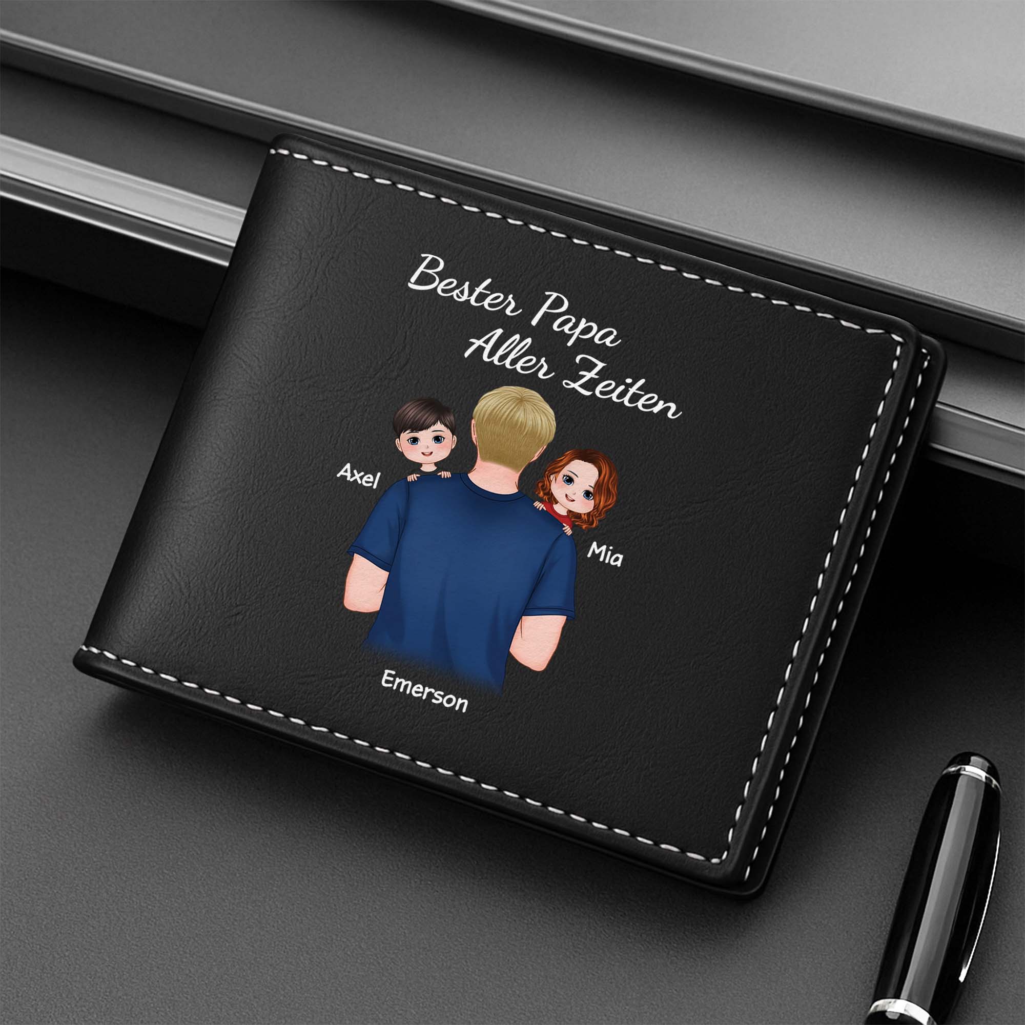 0771JGE2 bester papa aller zeiten personalisierte herren geldborse_ 0771JTL0B