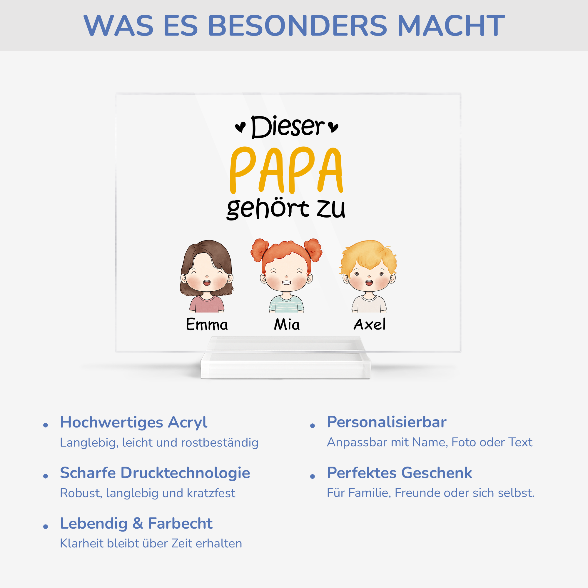 0827RGE5 dieser papa gehort zu kinder personalisierte acryl plakette papa 0827R8N8B_aa63a3a6 8c6e 4012 a94e b6ce749bc400