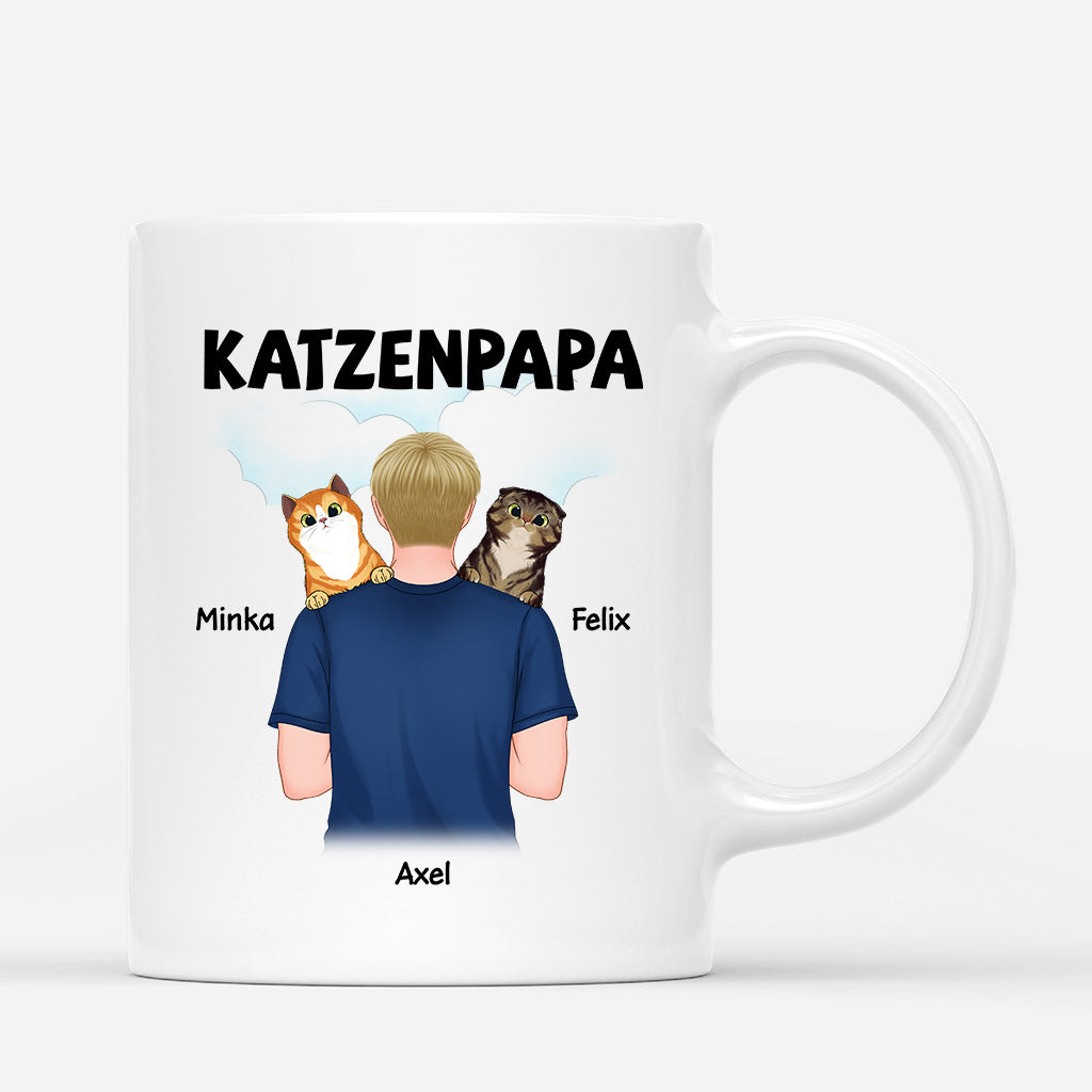 Katzen Papa - Personalisierte Geschenke | Tasse für Katzenbesitzer