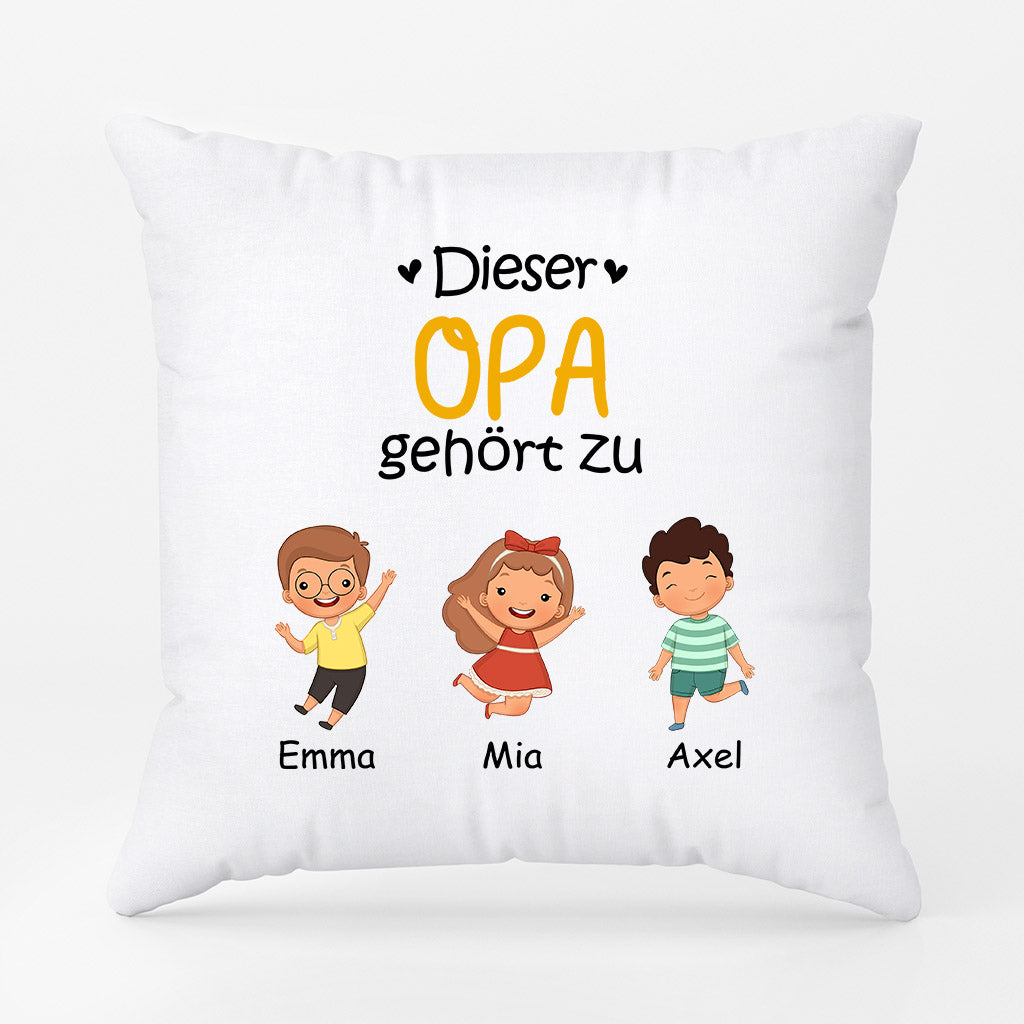 0865PGE2 Personalisierte Geschenke Kissen Kinder Enkel Papa Opa