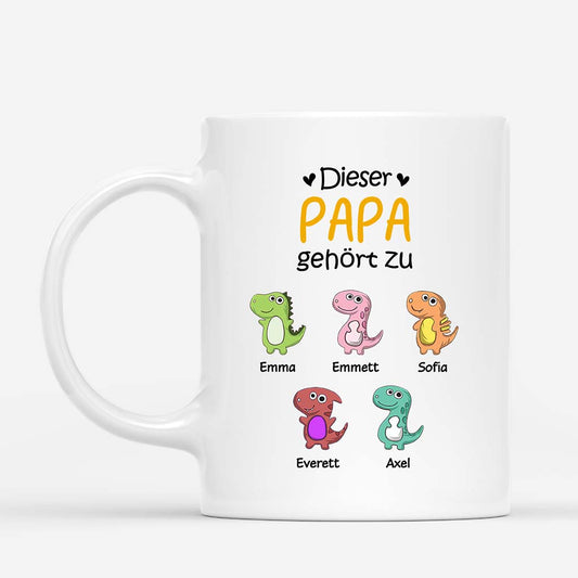 0879MGE1 Personalisierte Geschenke Tasse Kinder Enkelkinder Papa Opa