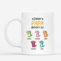 0879MGE1 Personalisierte Geschenke Tasse Kinder Enkelkinder Papa Opa
