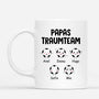 0893MGE1 Personalisierte Geschenke Tasse Traum Team Kinder Enkelkinder Papa Mama