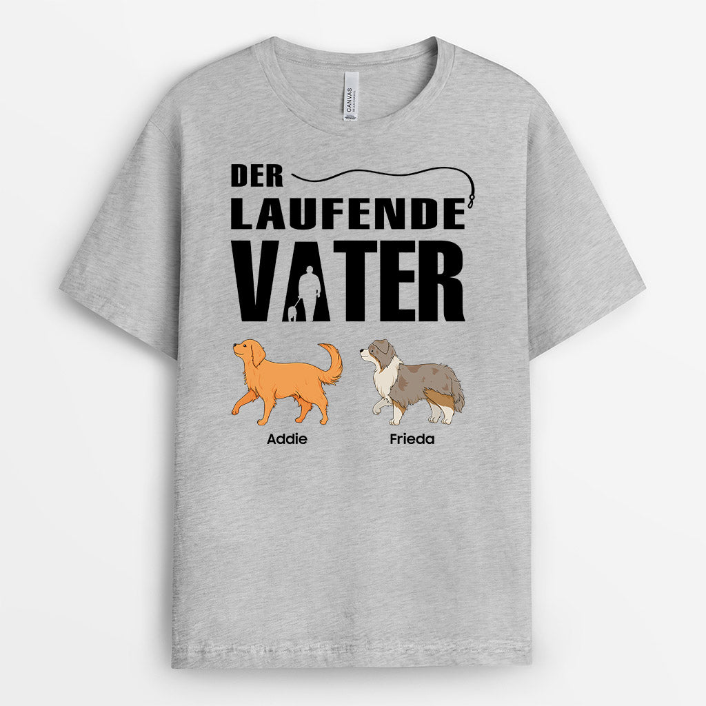 Der Laufende Vater - Personalisierte Geschenke | T-Shirt für Papas