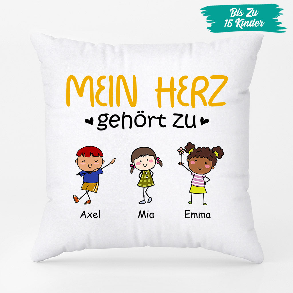 0904PGE2 Personalisierte Geschenke Kissen Kinder Enkelkinder Mama Oma