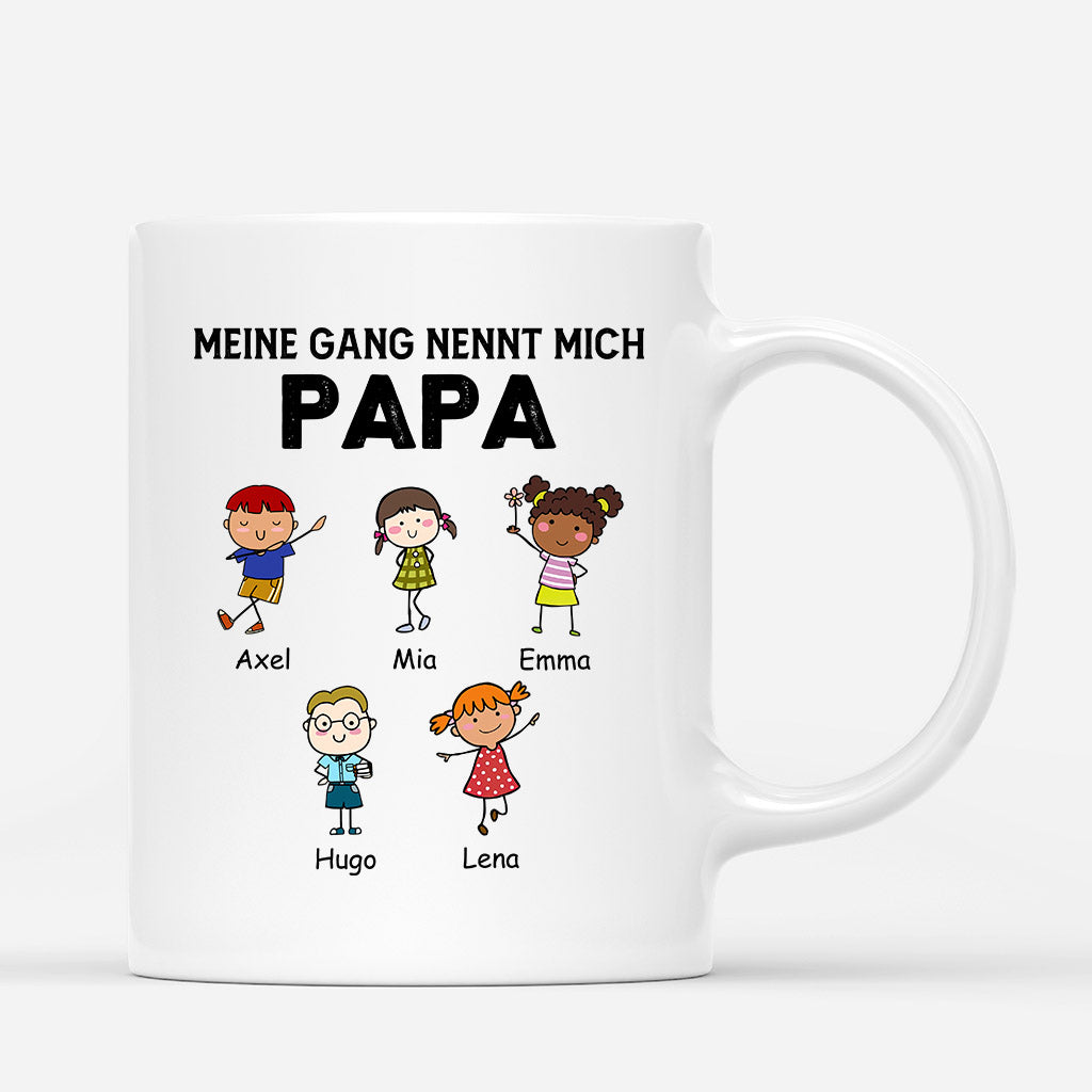 Mein Gang Nennt Mich Papa - Personalisierte Geschenke | Tasse für Papa/Opa