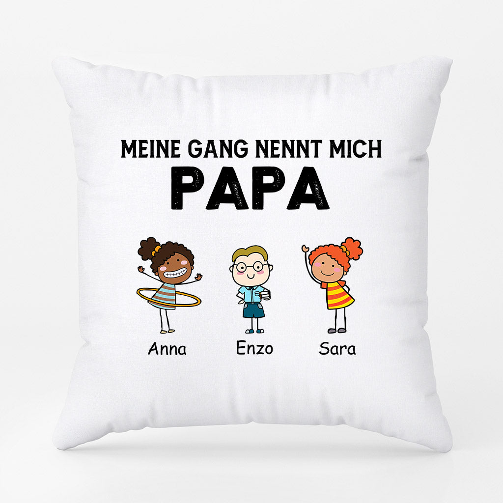 0906PGE1 Personalisierte Geschenke Kissen Gang Papa Opa