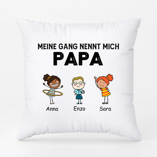 0906PGE1 Personalisierte Geschenke Kissen Gang Papa Opa