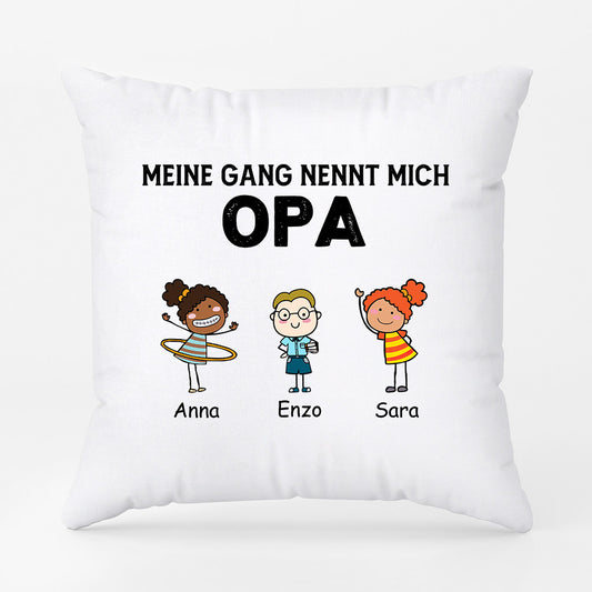 0906PGE2 Personalisierte Geschenke Kissen Gang Papa Opa