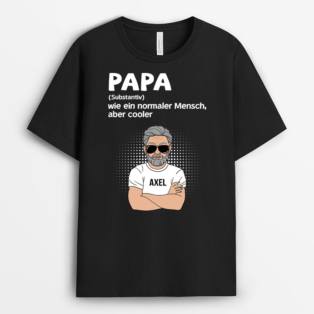 Definition Von Vater - Personalisierte Geschenke | T-Shirt für Papa/Opa