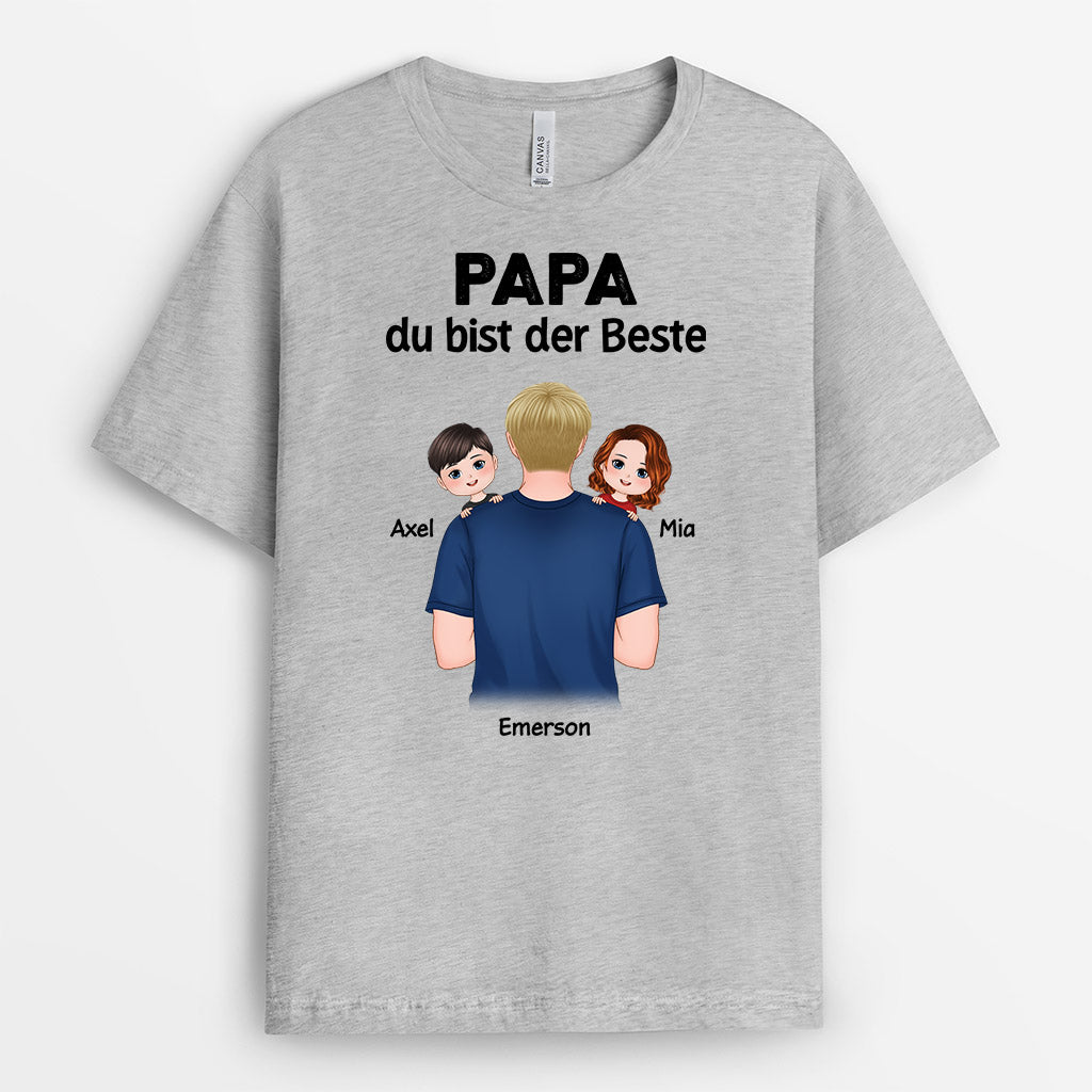 Du Bist Der Beste - Personalisierte Geschenke | T-Shirt für Papa/Opa