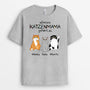 0938AGE2 Personalisierte Geschenke T Shirt Katzen Katzenliebhaber Katzenbestzer