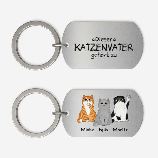 0938JGE1 dieser katzenpapa gehort zu aluminium schlusselanhanger personalisiert_ katzen 0938J8T8D