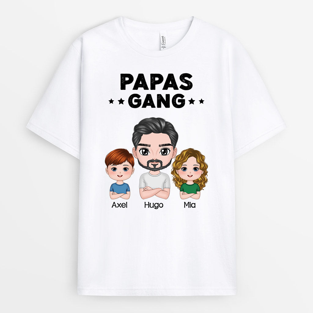 Opas Papas Gang - Personalisierte Geschenke | T-Shirt für Papa/Opa