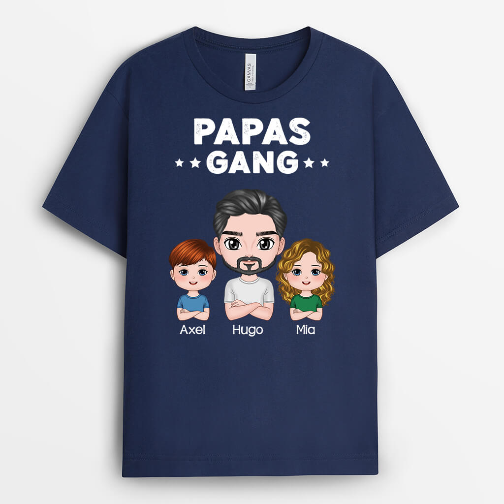 Papas Bande - Personalisiertes Geschenk | T-shirt für Papas