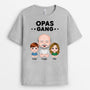0951AGE2 Personalisierte Geschenke T Shirt Kinder Papa Opa