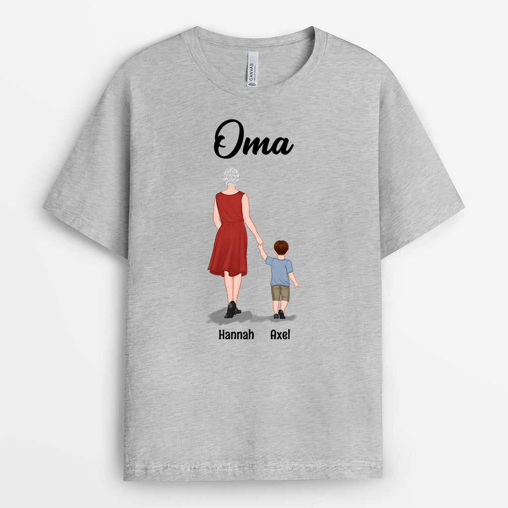 Mama Kinder - Personalisierte Geschenke | T-Shirt für Mama/Oma