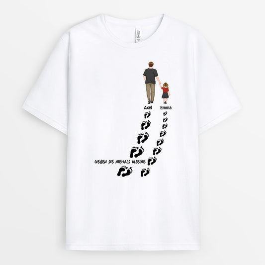 0964AGE2 Personalisierte Geschenke T Shirt Fussabdruck Kinder Enkelkinder Papa Opa_4838ad0a 1e82 4e2f 8bb6 27707b11c4a5