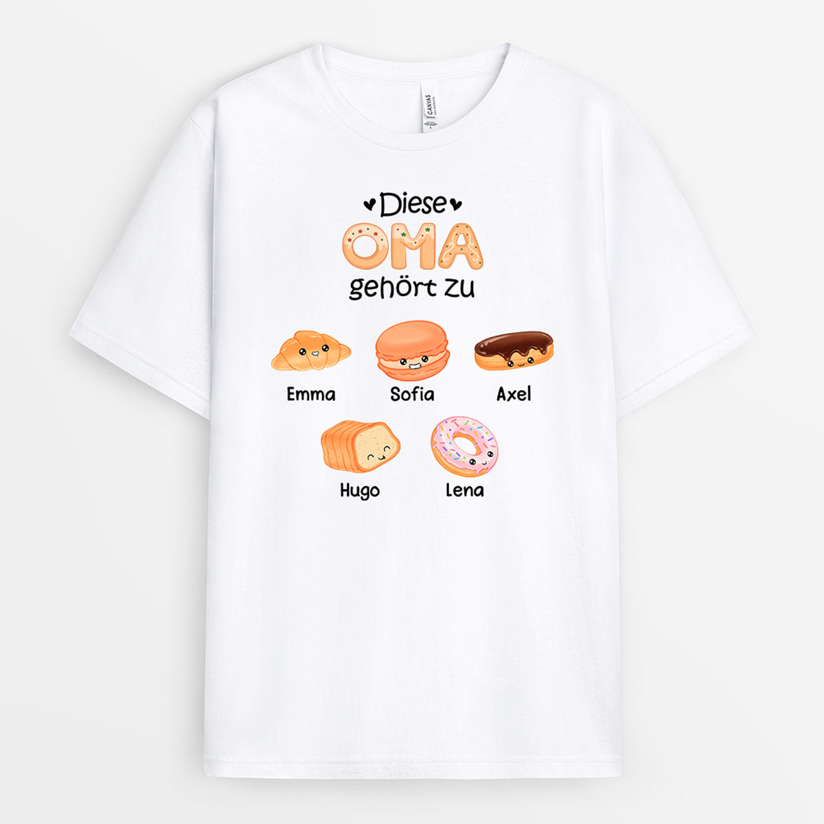 Diese Lieben Gehören Zu Mama Oma Kuchen - Personalisierte Geschenke | T-Shirt für Mama/Oma