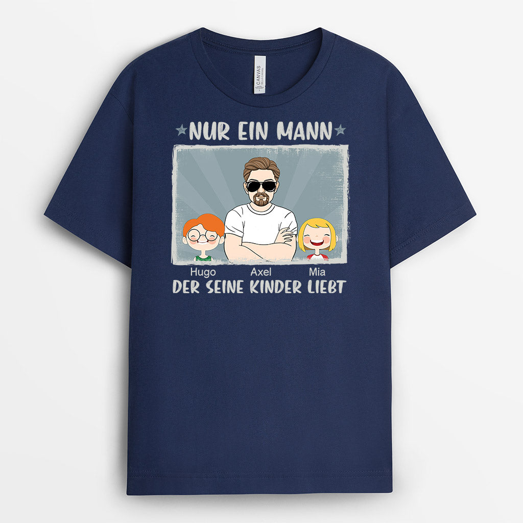1022AGE2 Personalisierte Geschenke T Shirt Kinder Papa Opa
