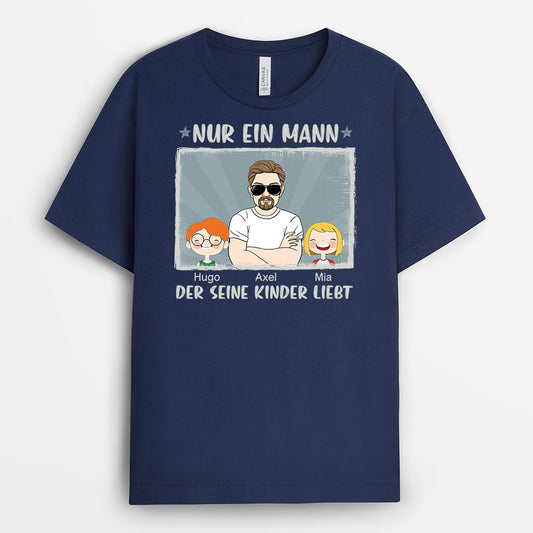 1022AGE2 Personalisierte Geschenke T Shirt Kinder Papa Opa