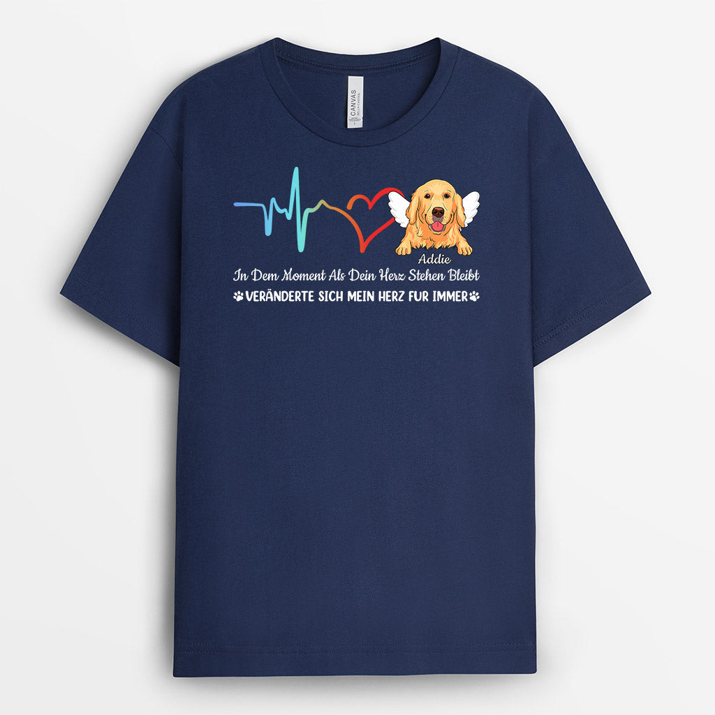 Veränderte Sich Mein Herz Fur Immer Hunde - Personalisierte Geschenke | T-Shirt für Hundeliebhaber