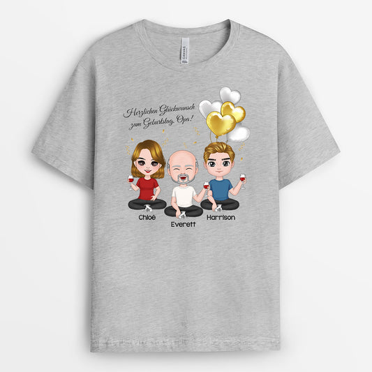 1038AGE2 Personalisierte Geschenke T Shirt Gluckwunsch Geburtstag Papa Opa