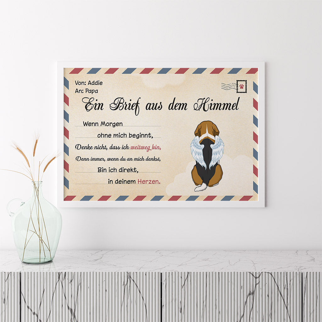 1042SGE3 Personalisierte Geschenke Poster Hunde Hundeliebhaber Hundebesitzer