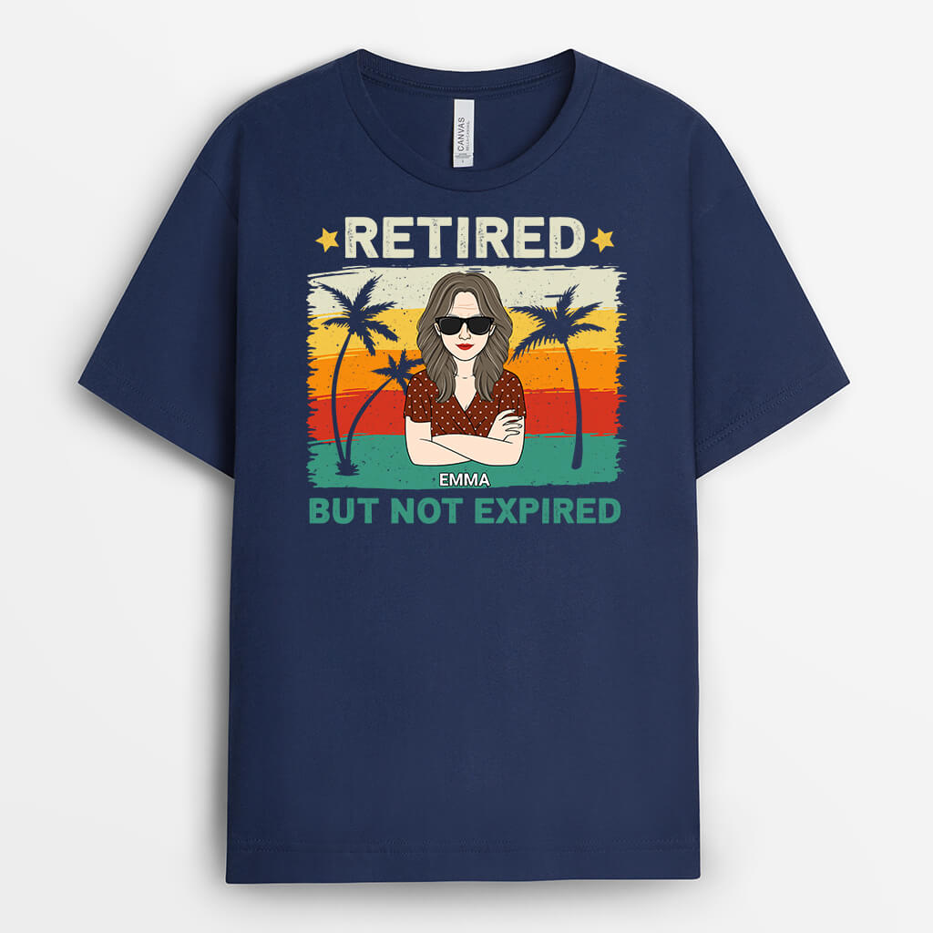 Retired But Not Expired Mama Oma - Personalisierte Geschenke | T-Shirt für Oma/Mama