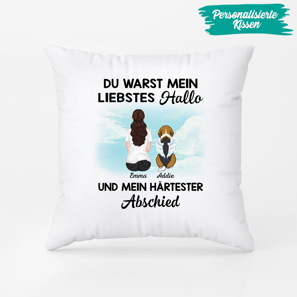 1052PGE2 Personalisierte Geschenke Kissen Hunde Hundeliebhaber Hundebesitzer