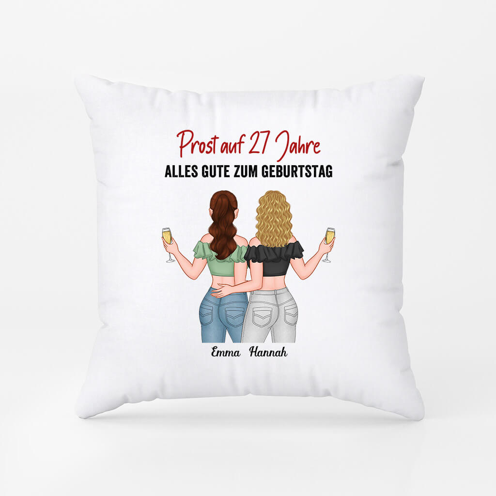 1070PGE2 Personalisierte Geschenke Kissen Beste Freudin Geburtstag 25 Schwester