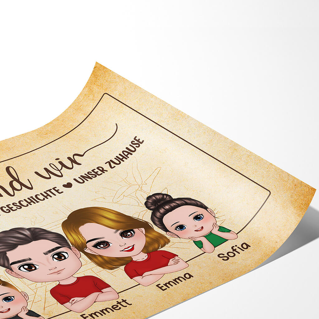 1083SGE2 Personalisierte Geschenke Leinwand Paare Ehepaare