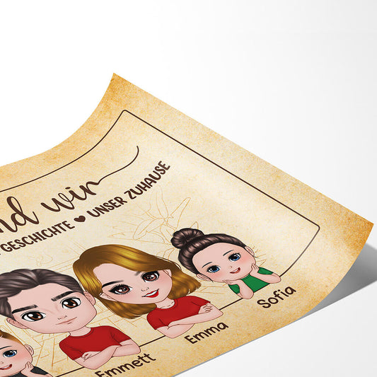 1083SGE2 Personalisierte Geschenke Leinwand Paare Ehepaare