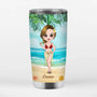 1106TGE2 Personalisierte Geschenke Becher Sommer Strand Reise