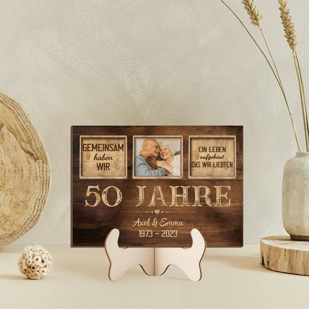 1131QGE2 50 jahre verheiratet spruch holztafel personalisiert mit foto paar zum jahrestag 1131Q6M5G