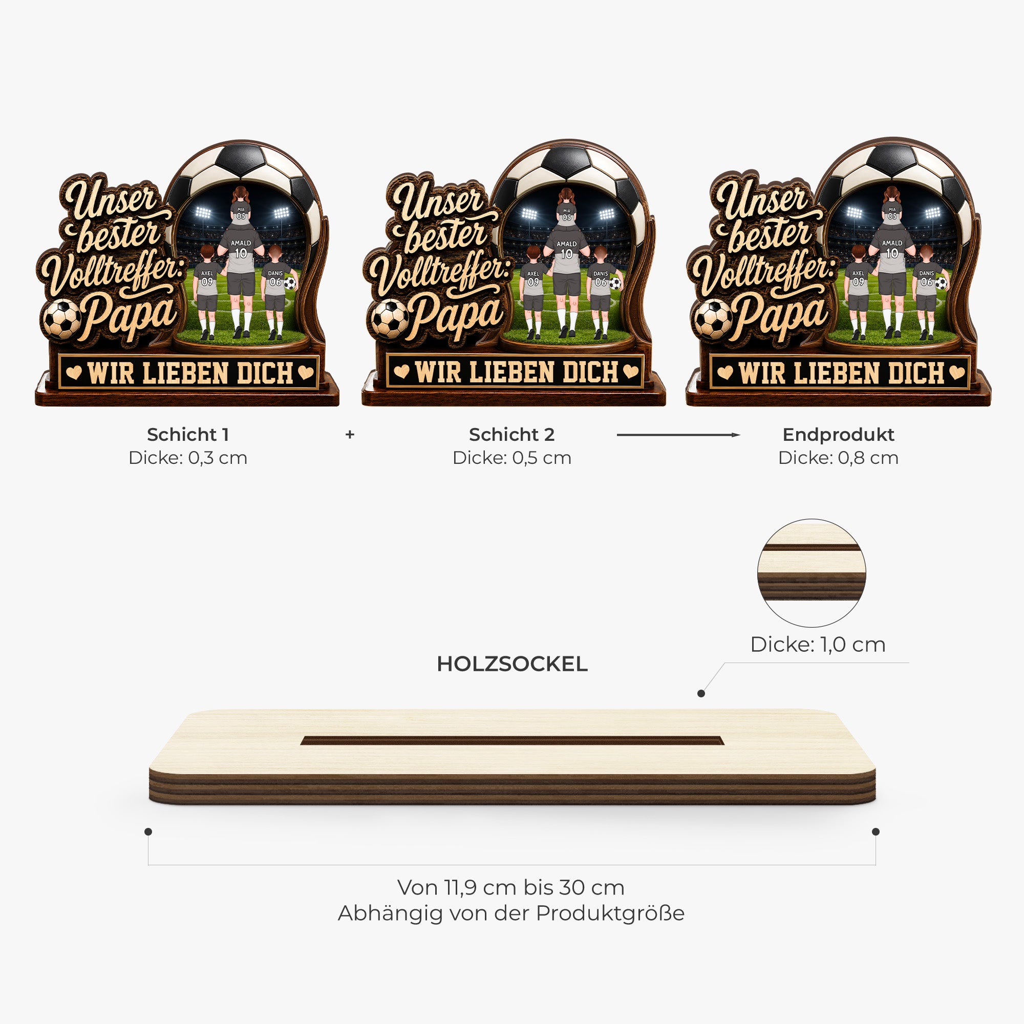 11379AQ6 ProWoodenPlaqueWithFlatStand CouGE RnDMAnh IdeTUyen NicWorldCup MedImage 3