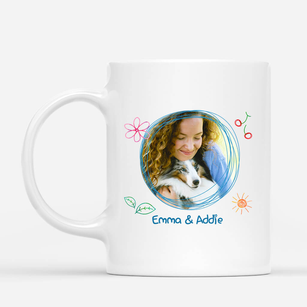 1176MGE2 Personalisierte Geschenke Tasse Hund Mama