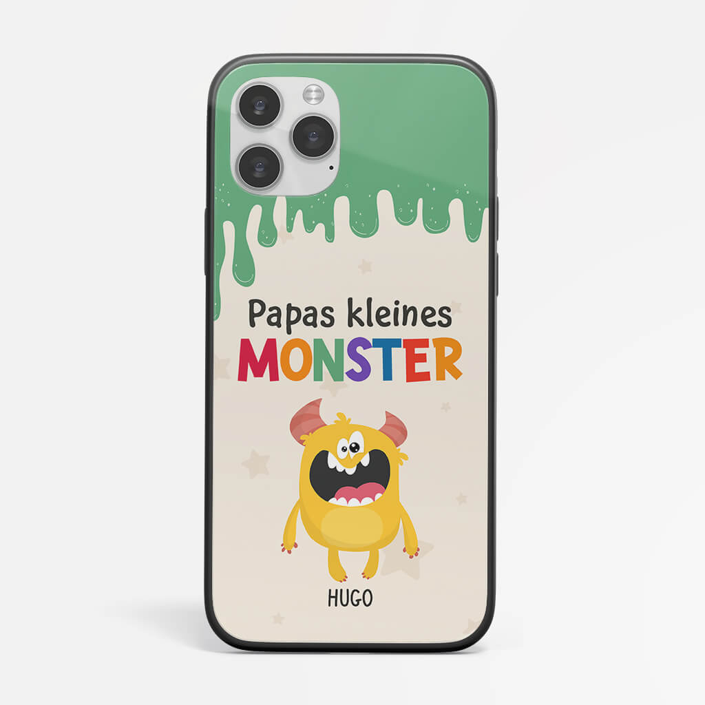 Personalisierte Papas Kleine Süße Monster Iphone Handyhülle