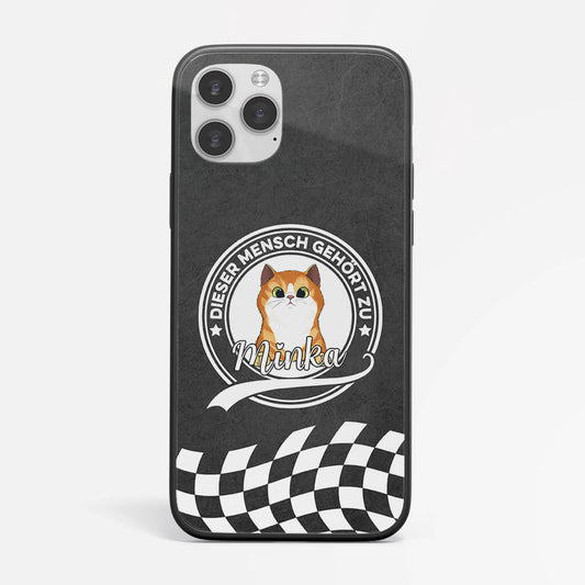 1198FGE1 Personalisierte Geschenke Handyhulle Katze Katzenliebhaber