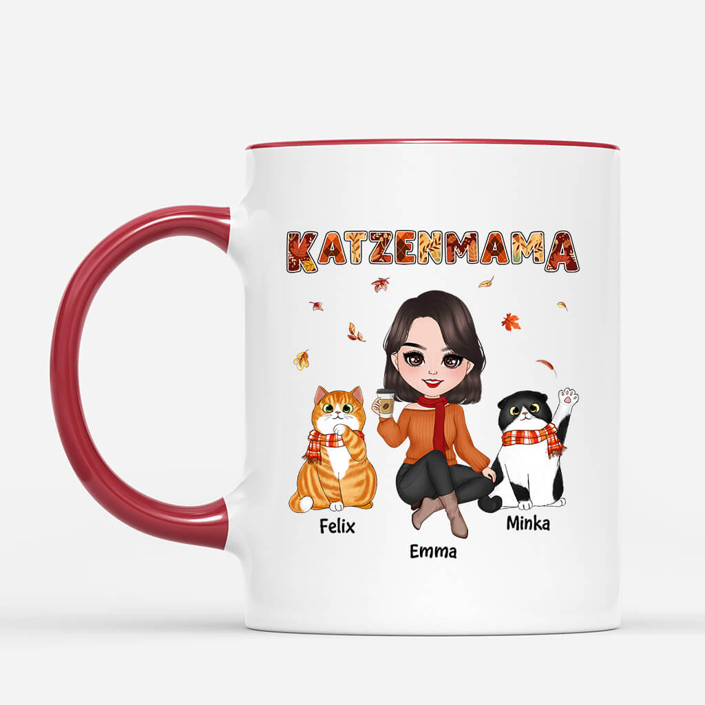 1210MGE2 Personalisierte Geschenke Tasse Katze Katzenliebhaber