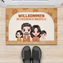 1217DGE2 Personalisierte Geschenke Fussmatte Zu Hause Familie