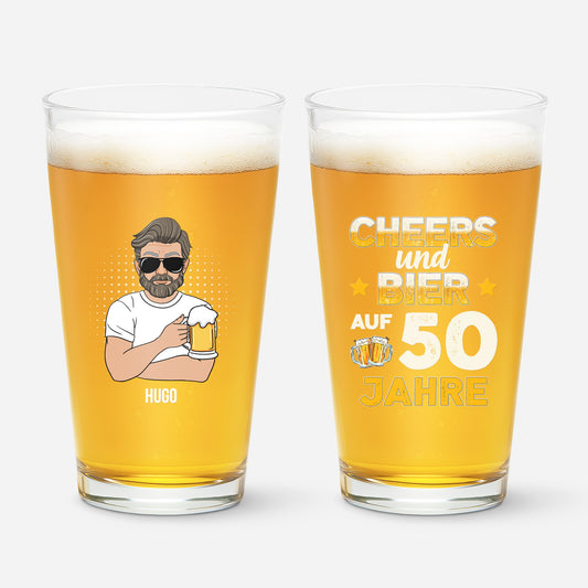 1243IGE1 prost und bier auf  jahre personalisiertes bierglas_ manner geburtstag 1243IKM8B