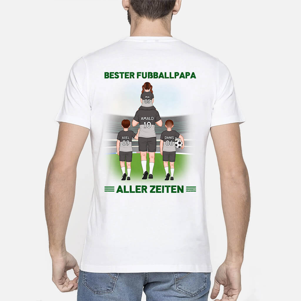 1256hge2 personalisierter bester fussball papa uberhaupt hoodie