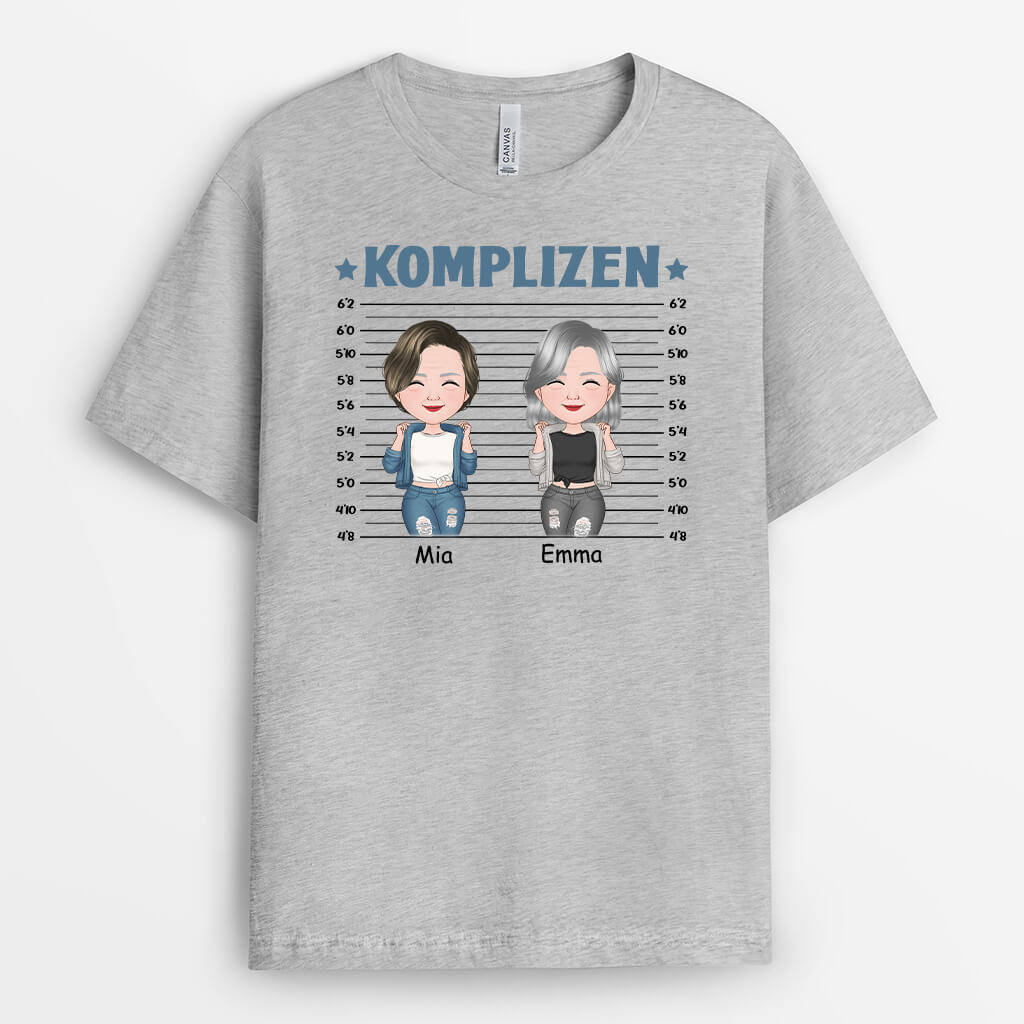 1260AGE2 personalisiertes komplizen t shirt