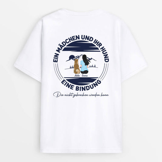 1264WGE1 personalisierter ein madchen und ihr hund pullover