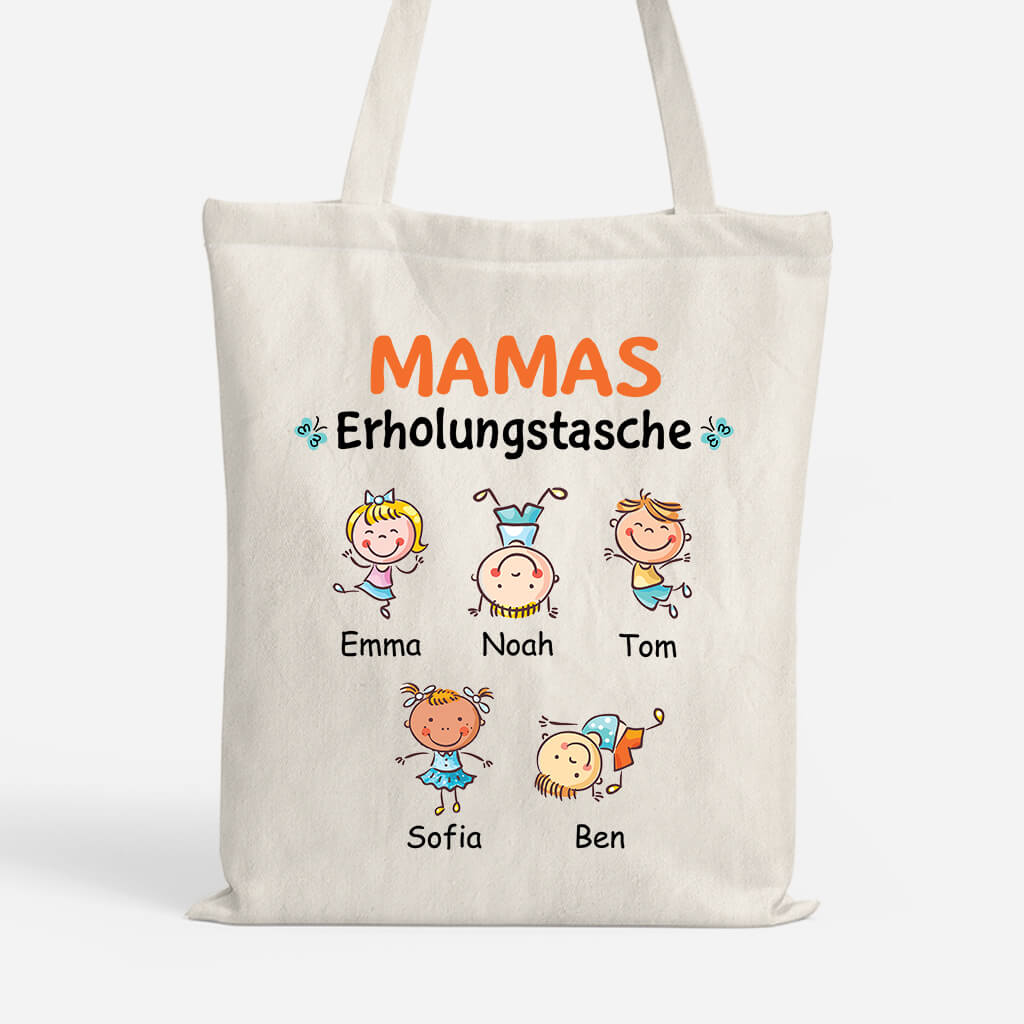 Mamas Erholungstasche - Personalisiertes Geschenk | Tragetasche für Mütter