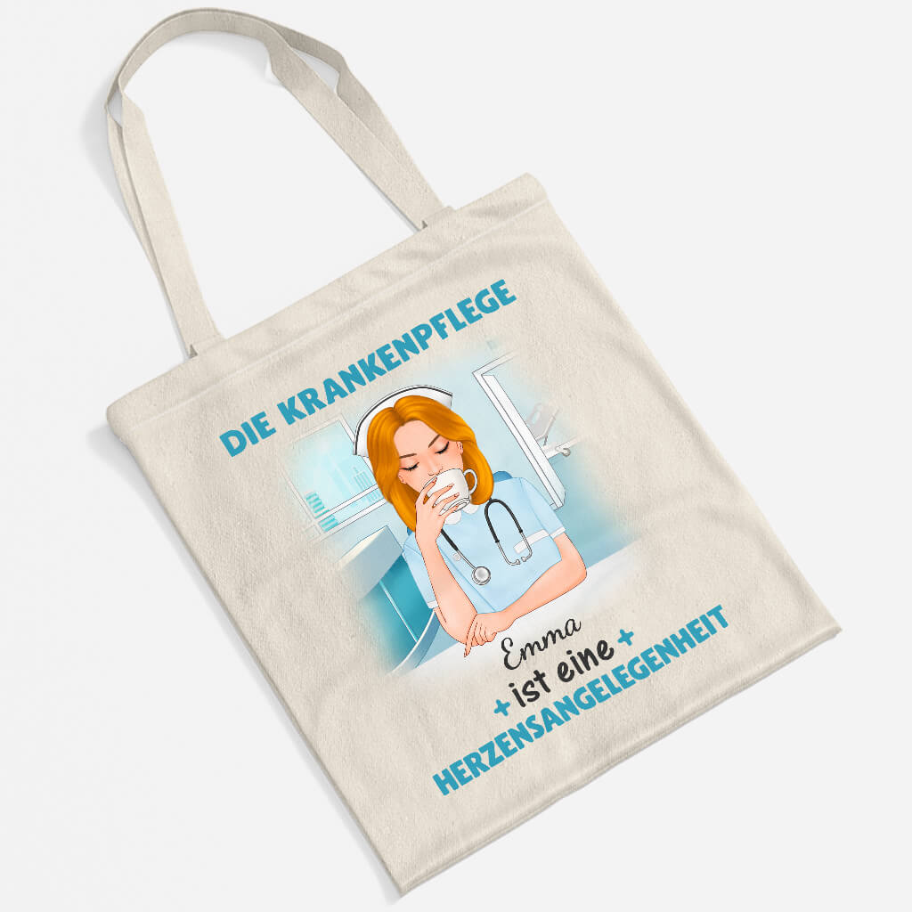 1300BGE2 personalisierte krankenpflege ist eine herzensangelegenheit tragetasche