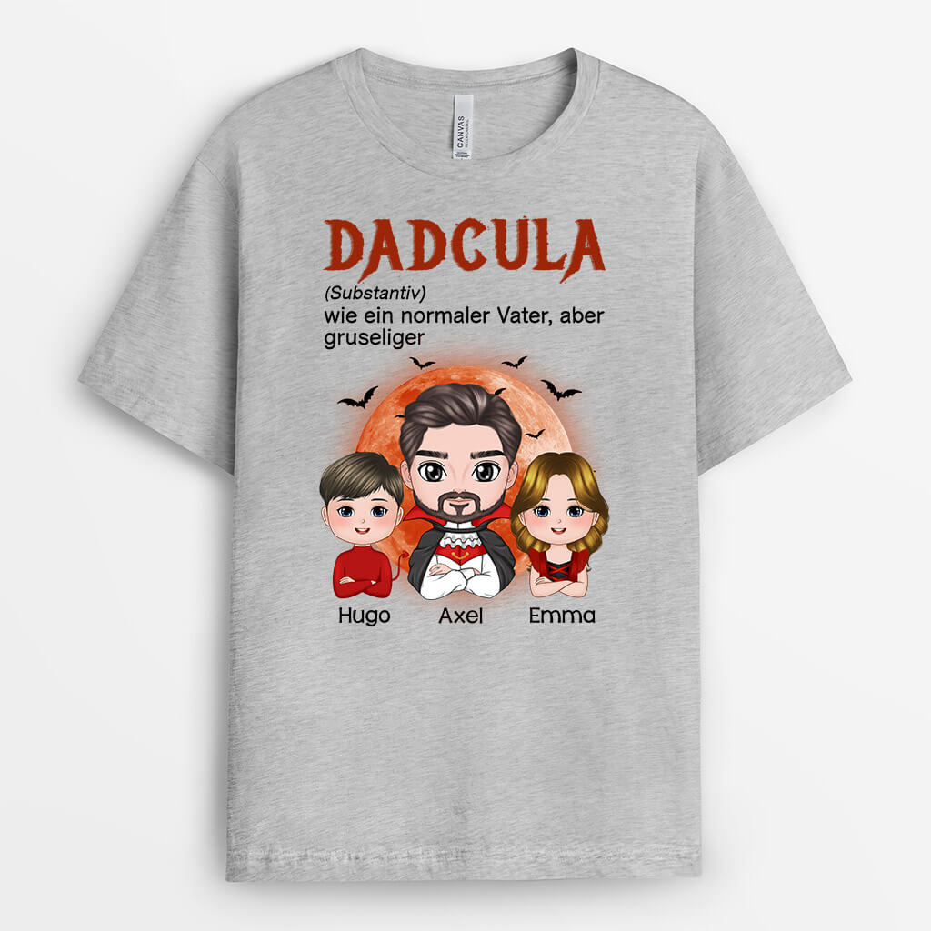 Papa Dracula - Personalisiertes Geschenk | T-shirt für Papas