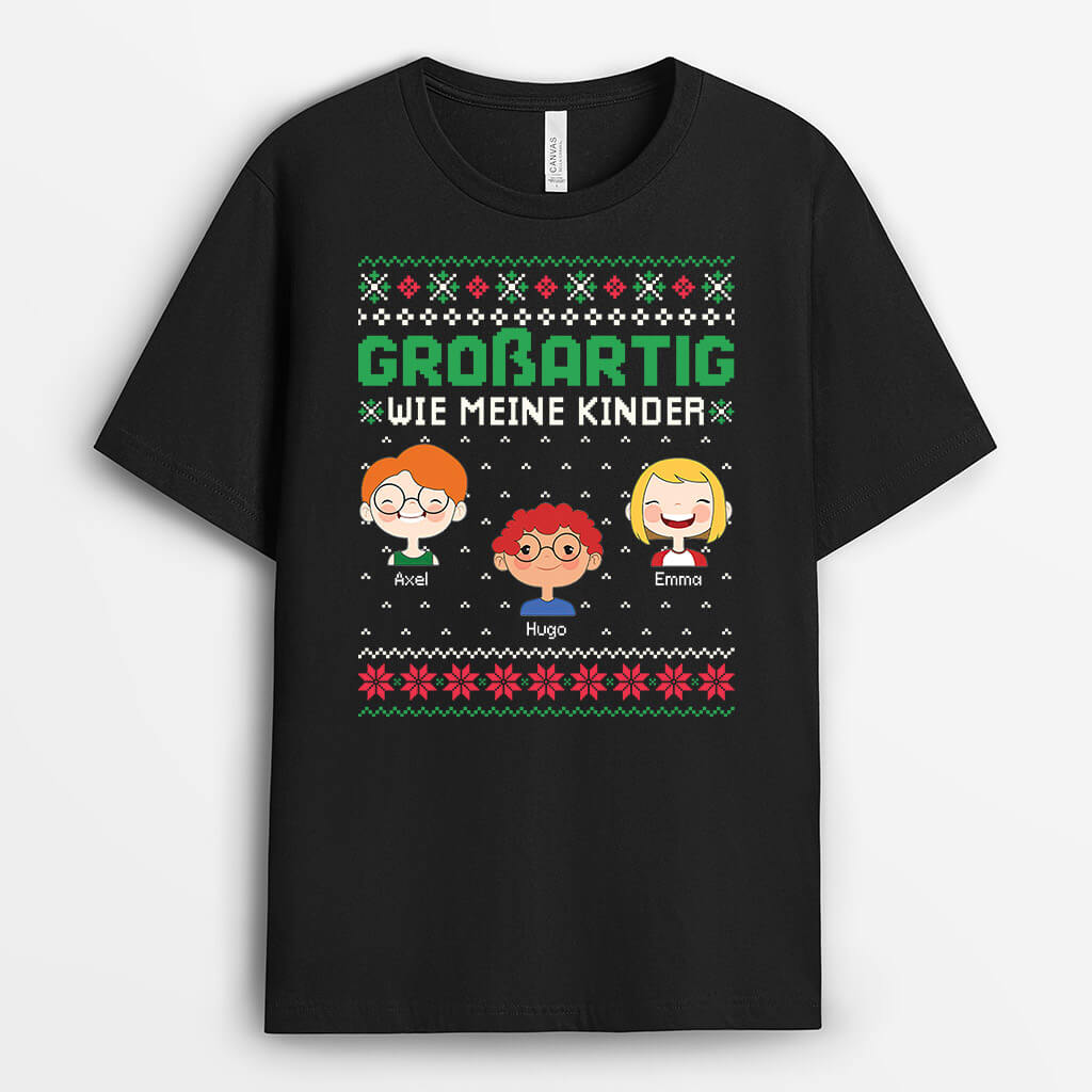 Cool Wie Meine Kinder - Personalisiertes Geschenk | T-shirt für Papas