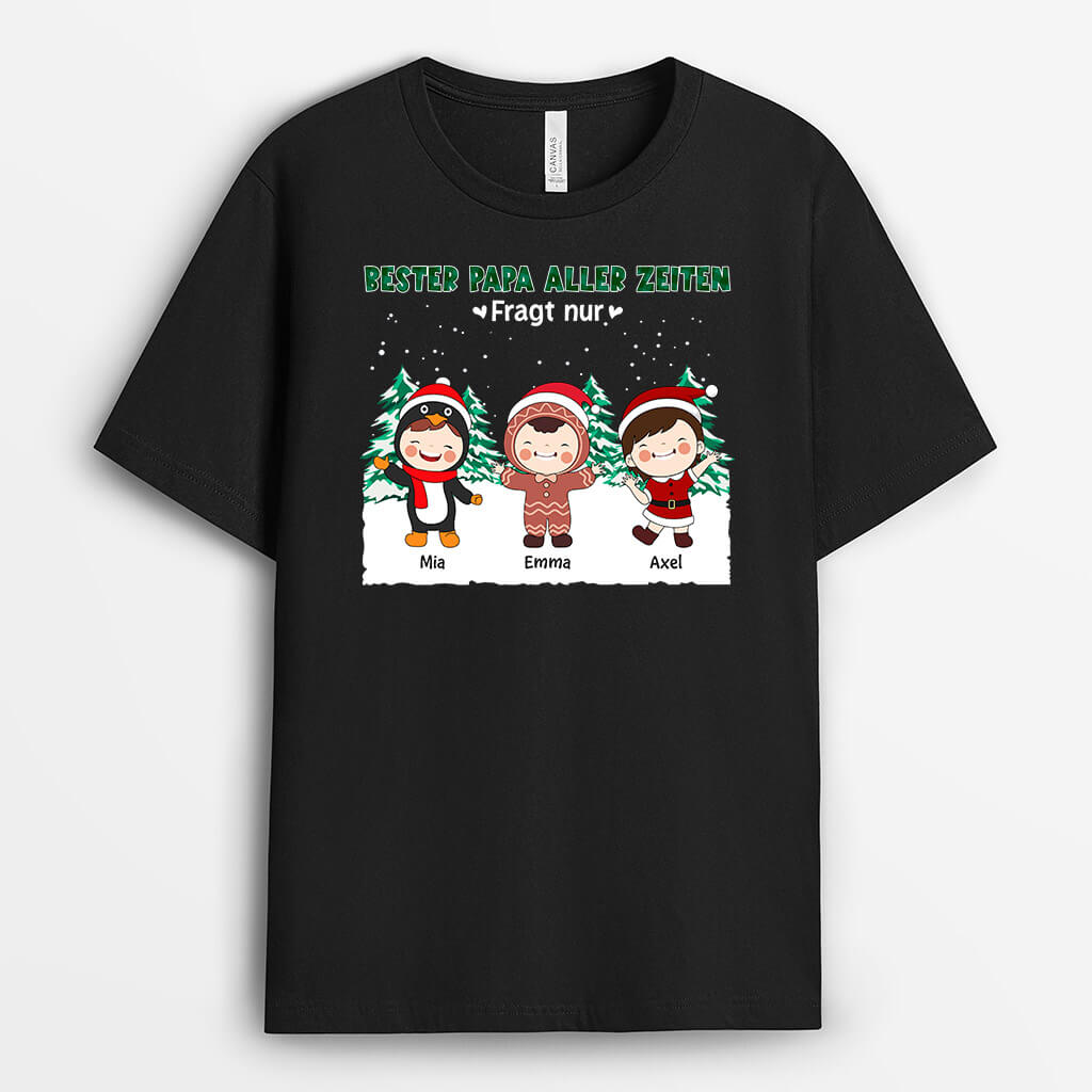 Bester Papa Der Welt - Personalisiertes Geschenk | T-shirt für Papas